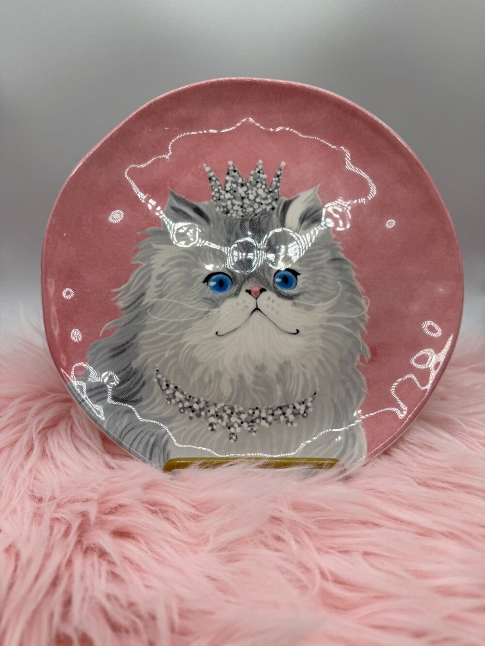 Pier 1 Party Cats Collection Ceramic Salad Plate